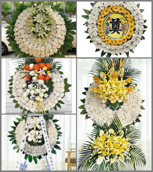 安徽合肥市庐江县柯坦镇蒲岗村花圈速递